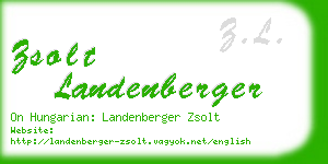 zsolt landenberger business card